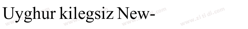 Uyghur kilegsiz New字体转换